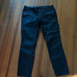 Prana Black Waxed Jeans, low-mid waisted Size 6/28